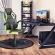 preview thumbnail 14 of 20, Modern PU Leather Gaming Office Chair, Lumbar Support Adjustable Height Computer Chair with Wheels and Swivel Task Chair