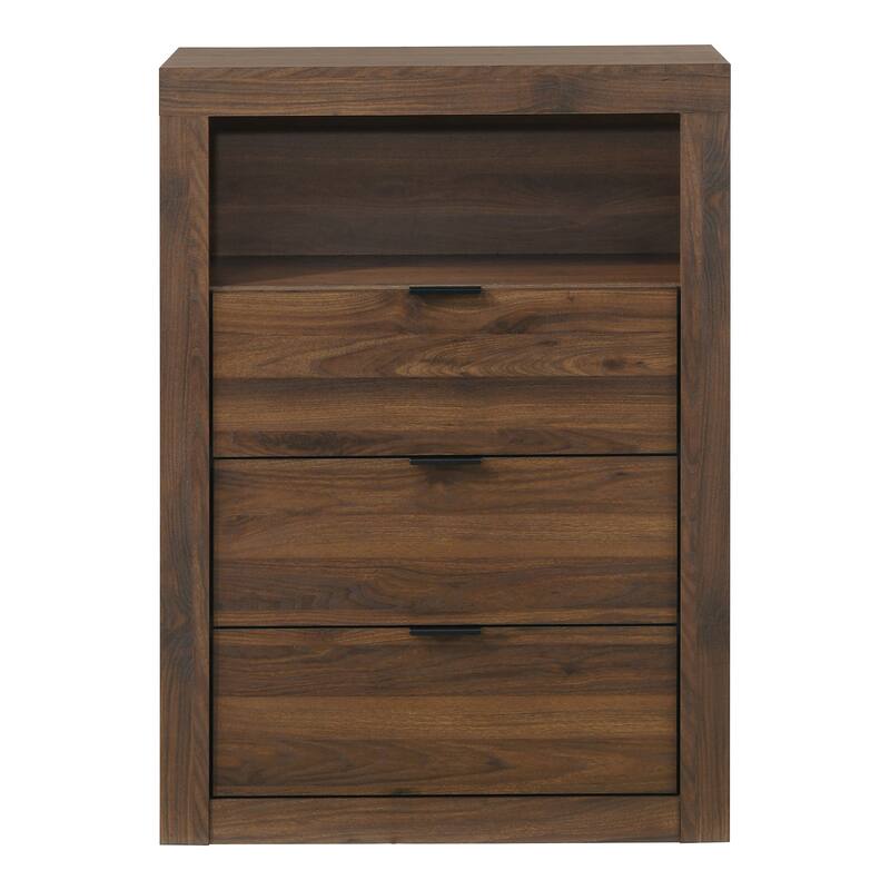 Furniture of America Merro Modern 4-Piece Solid Wood Bedroom Set