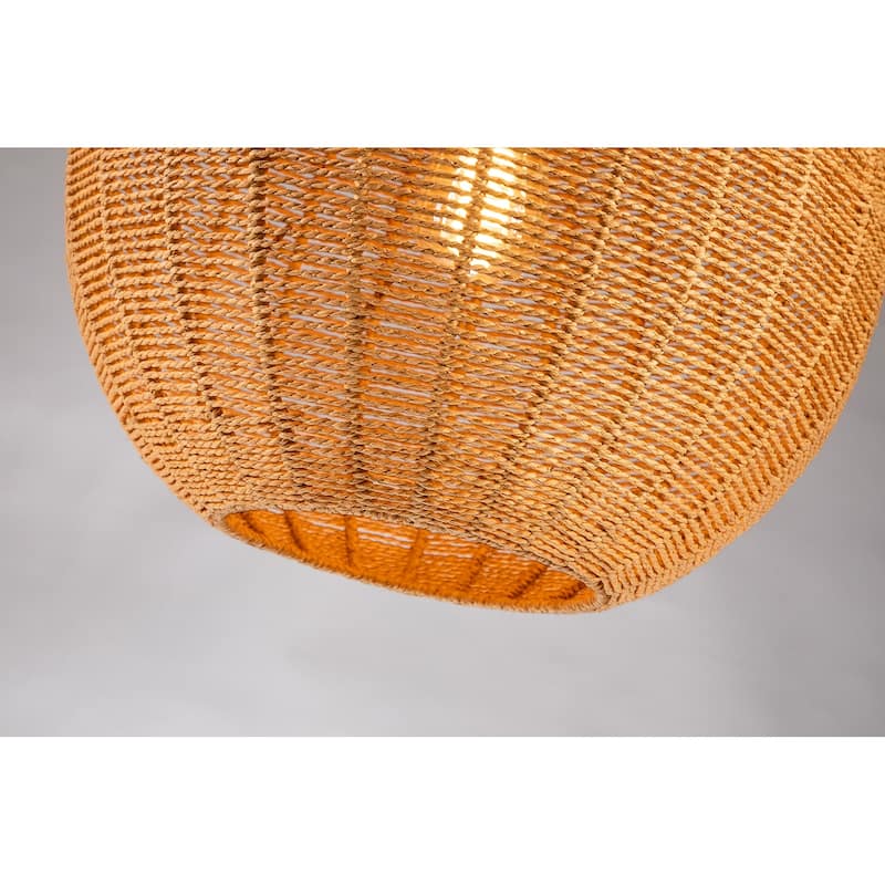 Woven Globe Shape Pendant Light