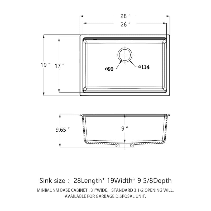 Granite Composite Workstation Undermount Kitchen Sink