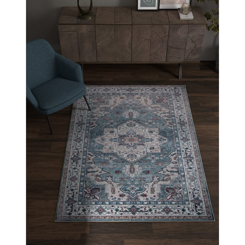Domani Comfort Modern Bohemian Faux Fur Area Rug