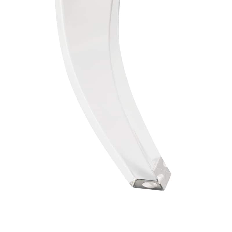 Glitzhome 24"L Modern Luxury Acrylic Ottoman Bench