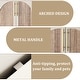 preview thumbnail 9 of 16, Double Layered 4 Doors Cabinet Modern Arched Design Storage Cabinet