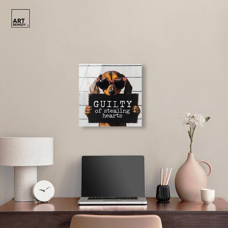 Guilty of Stealing Hearts Acrylic by Art Remedy, Ready to Hang