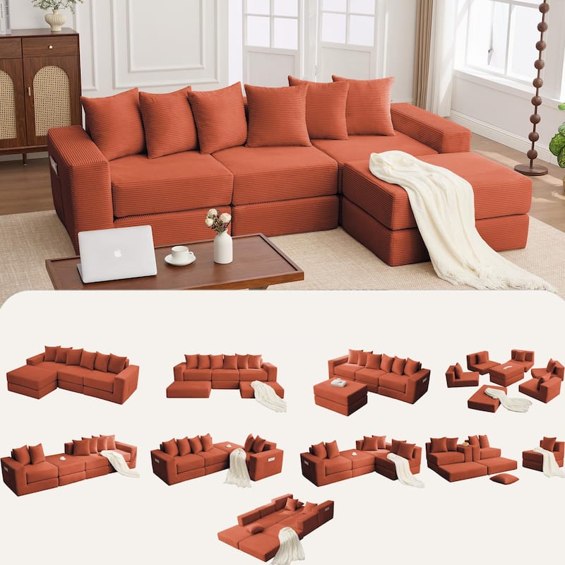 10-in-1 Convertible Sofa Sectional