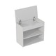 preview thumbnail 27 of 32, 24" Rustic Entryway Shoe Storage Bench Open Shelf (6 Pairs) Shoe Storage Cabinet