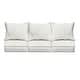 preview thumbnail 14 of 49, Sorra Home Sunbrella Outdoor Deep Seating Sofa Pillow and Cushion Set 23 in W x 25 in D x 5 in H - Canvas Charcoal