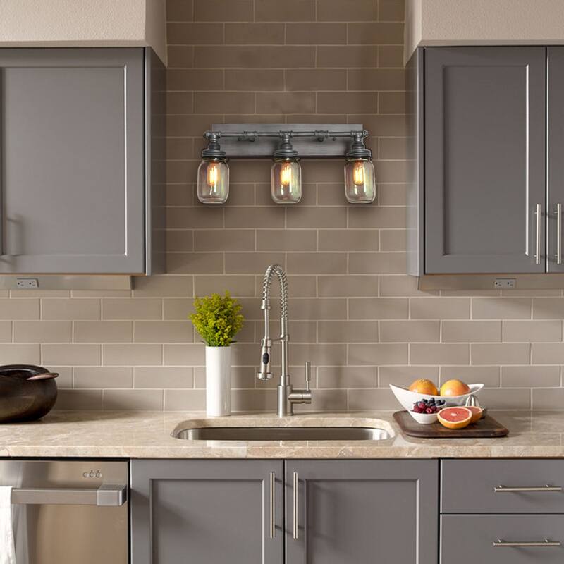 Carbon Loft Vawdrey 3-light Black Wall Sconces Vanity Lights Bathroom