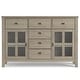 preview thumbnail 77 of 78, WYNDENHALL Stratford Solid Wood Transitional Sideboard Buffet - 54 inch Wide