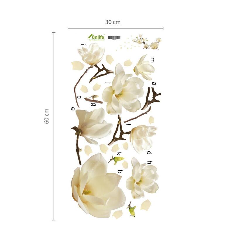 Walplus Wall Sticker Colorful Large Magnolia Flower Art Decal Home Decor
