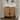 COZAYH Modern Storage Cabinet with Geometric Pattern, Wood Buffet Storage Cabinet with 2 Shelves and Metal Base