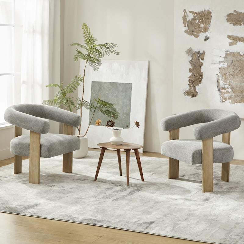 Accent Chair/Armchair Living Room Chair with Solid Wood Frame