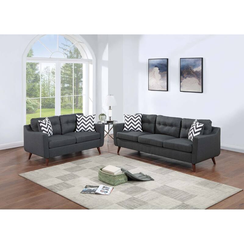 2-Piece Sofa Set - Black