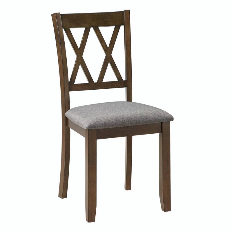 Wooden Dining Chairs Set of 4, Upholstered Side Chairs with Padded Seat for Kitchen, Dining Room & Living Room