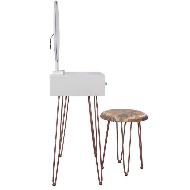 Luxurious Comfort Drawer Dresser Makeup Vanity Set Makeup Vanity Table