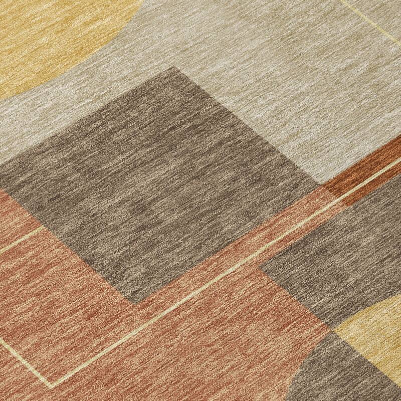 Machine Washable Indoor/ Outdoor Modern Filly Chantille Rug