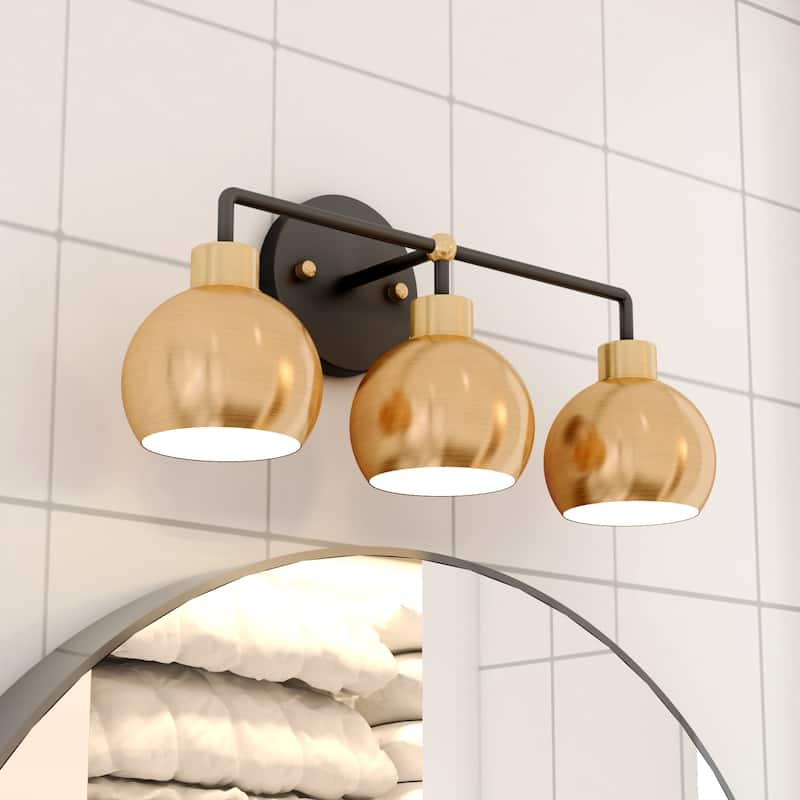 OROMA HOME Hannes 3-Light Dome Bathroom Vanity Light - N/A