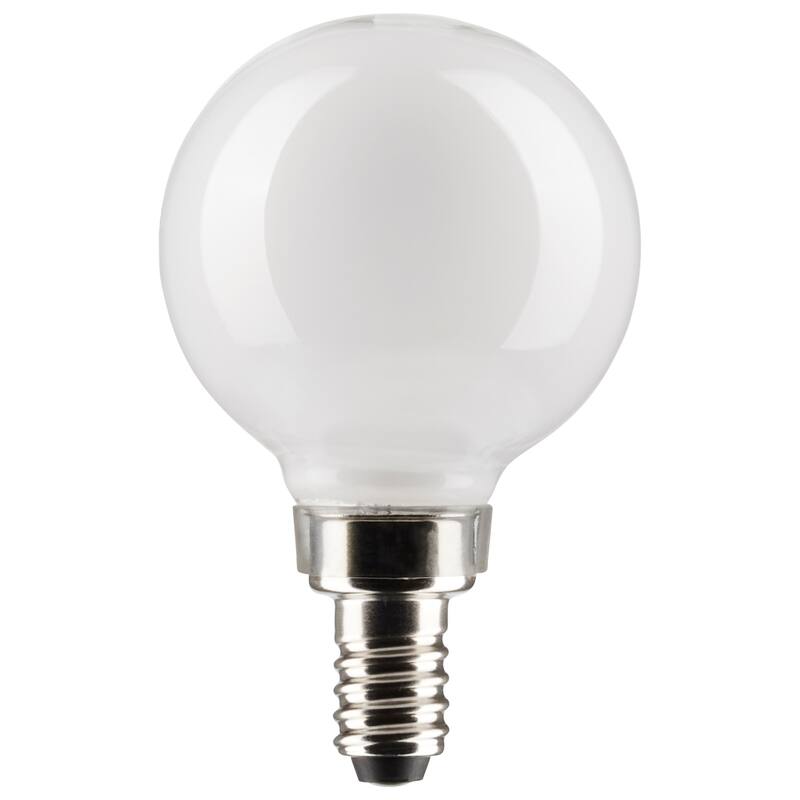4.5 Watt G16.5 LED White Candelabra Base 5000K 120 Volt 2-Card - White