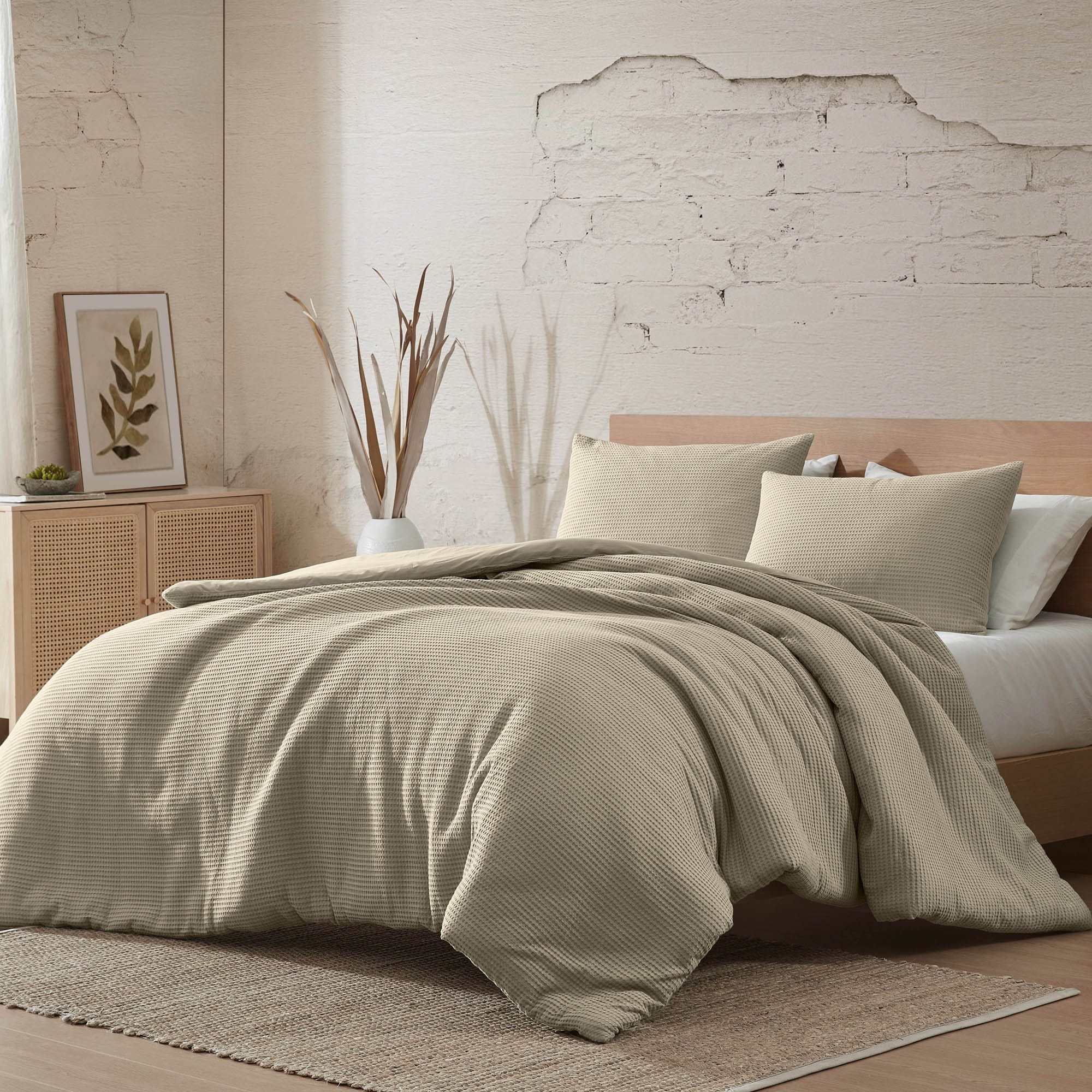 Riverbrook Home Warren Waffle Comforter Cover 4 Piece Set