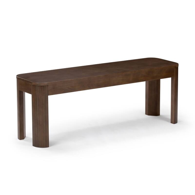 Plank and Beam Contour Dining Bench