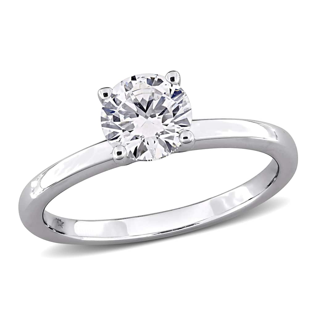 Miadora 1ct TW Lab-Grown Diamond Solitaire Engagement Ring 10k White Gold