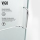 preview thumbnail 8 of 18, VIGO Monteray 30"D x 30"W x 73"H Frameless Hinged Shower Enclosure