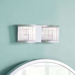 SAFAVIEH Lighting Marlies 2-Light Led Wall Sconce - 12"x3.3"x4.8" - Antique White - 12Wx3Dx5H