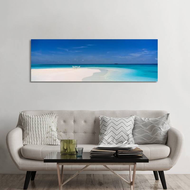iCanvas "Beach Scene The Maldives" by Panoramic Images Canvas Print