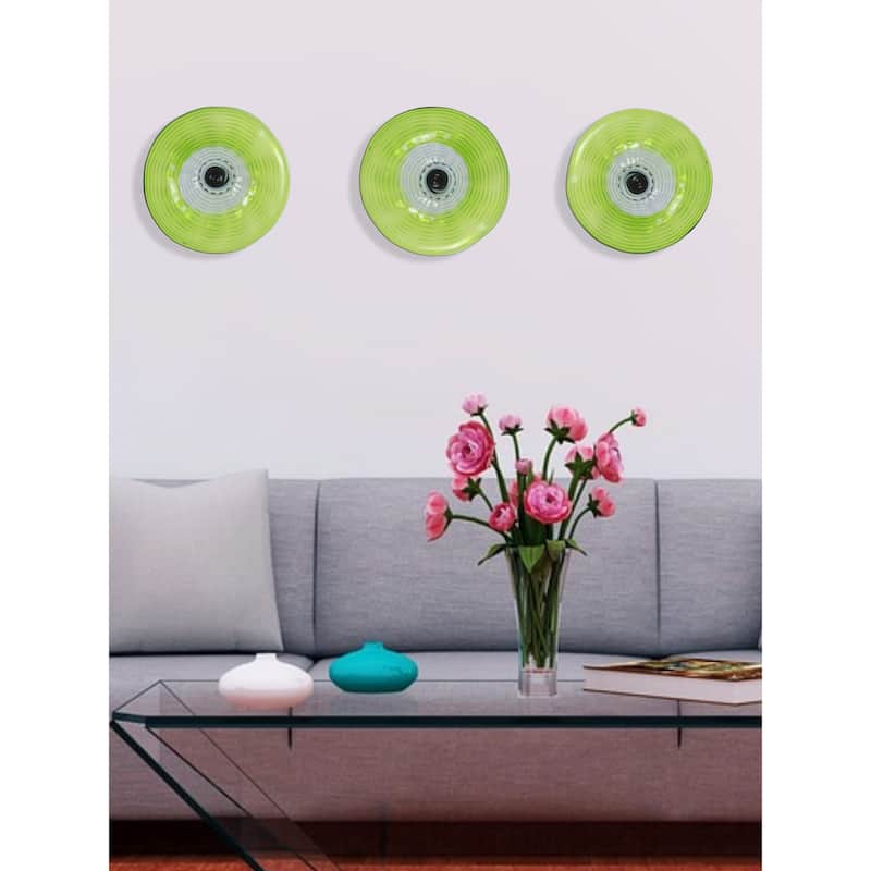 12IN Diameter Pollena Flower Art Glass Wall Décor
