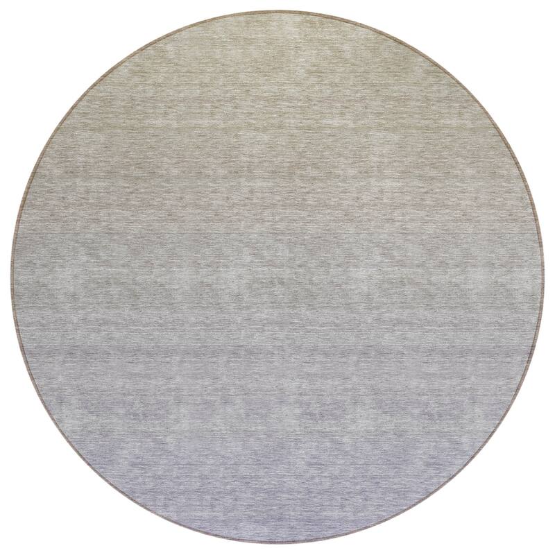 Machine Washable Indoor/ Outdoor Chantille Ombre Solid Rug
