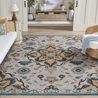 SAFAVIEH Handmade Blossom Regine French Country Wool Rug