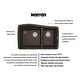 preview thumbnail 24 of 63, Karran Undermount Quartz 33 in. Double Bowl 60/40 Kitchen Sink with Bottom Grids and Strainers