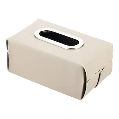 7.8x4.3x2.7" Tissue Box Cover, Rectangle Napkin Paper Towel Dispenser Holder for Countertop Home Office Car