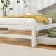 preview thumbnail 14 of 16, Twin Bed with Roofed Bookcase Headboard, Pull-Out Trundle, Easy Assembly
