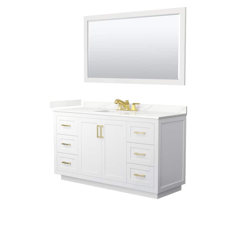 Wyndham Collection WCF292960S-QTZ-US3M58 Miranda 60" Free Standing