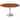 Verve Modern Round Solid Wood Top Dining Table with White Finish Steel Pedestal Base Furniture for Kitchen and Dining Room