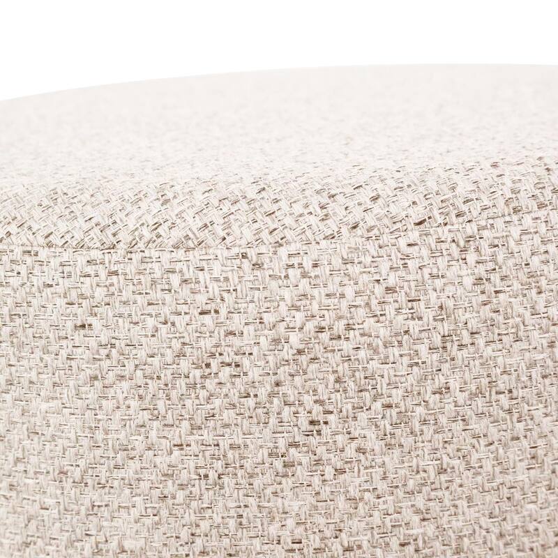 Allan Andrews No Tip Cylinder Ottoman with Cover, Panama Collection