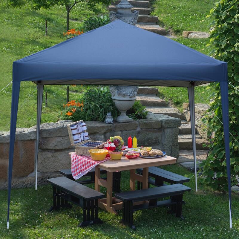 Outdoor 3 x 3m Practical Waterproof Right-Angle Folding Tent Blue