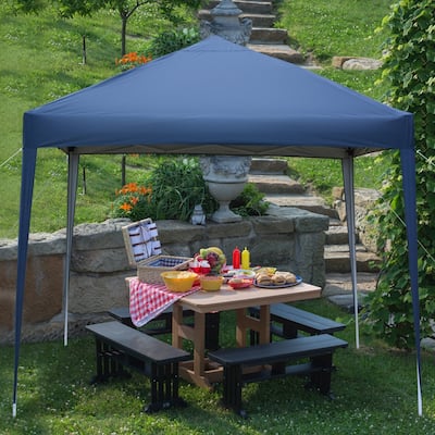 Outdoor Tent 3 x 3m Practical Waterproof Right-Angle Folding Tent Blue