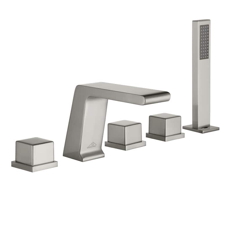 Hot Sale 5 hole Bathtub Faucet With Handheld Shower Head