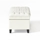 preview thumbnail 21 of 43, Hastings Tufted Faux Leather Storage Ottoman by Christopher Knight Home