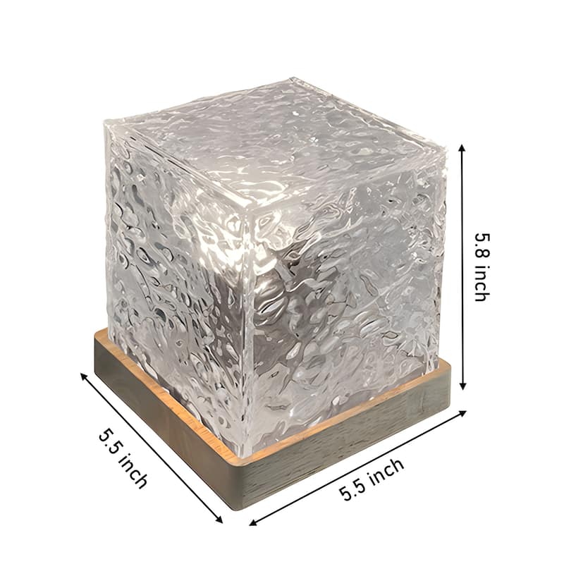 Northern Lights Ocean Wave Projector Night Light - Cube