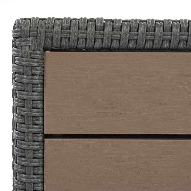 6-Pers Diamond Weave Patio Sectional Furniture Set