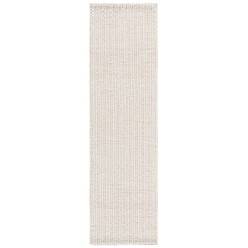 SAFAVIEH Handmade Natural Fiber Couture Mattie Wool Rug - 2'3" x 8' Runner - Ivory
