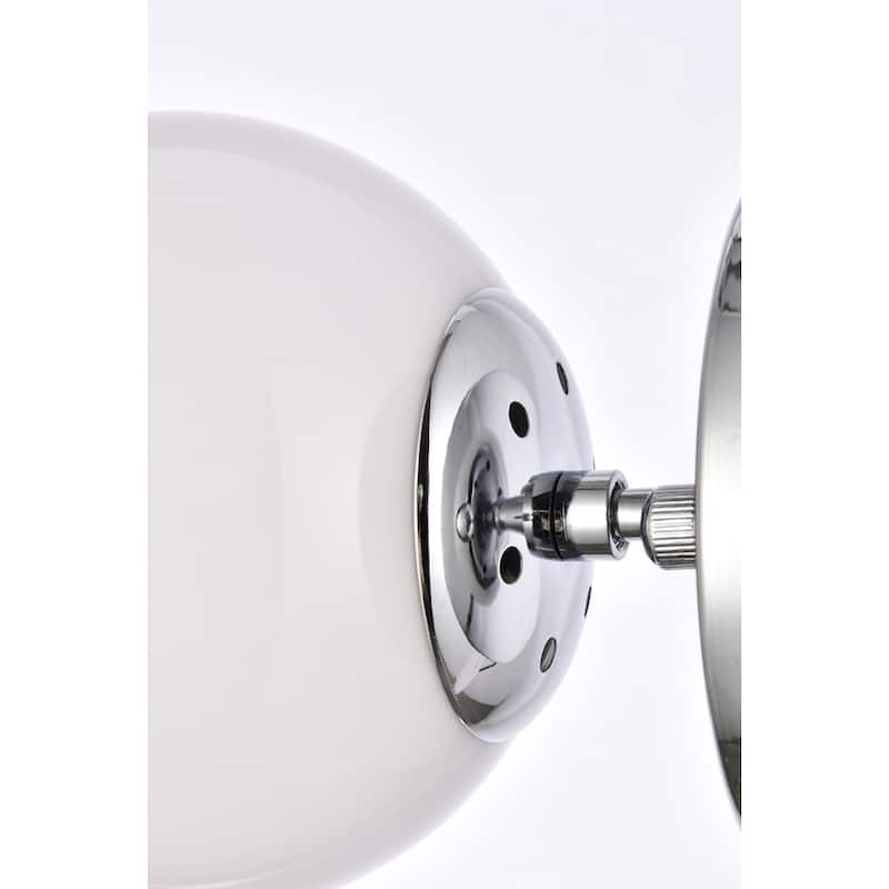 Miko Six inch Dual Flush Mount and Bath Sconce with Frosted Glass - N/A