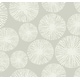 preview thumbnail 2 of 5, Seabrook Designs Yvette Sunburst Unpasted Wallpaper 27 in. W x 27 ft. L - Light Grey & Cream