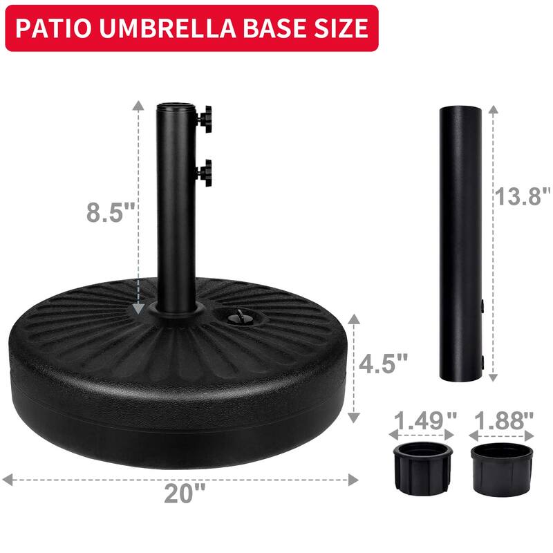 Autlaycil 13 FT Patio Umbrella with Sun Protection & Easy Crank