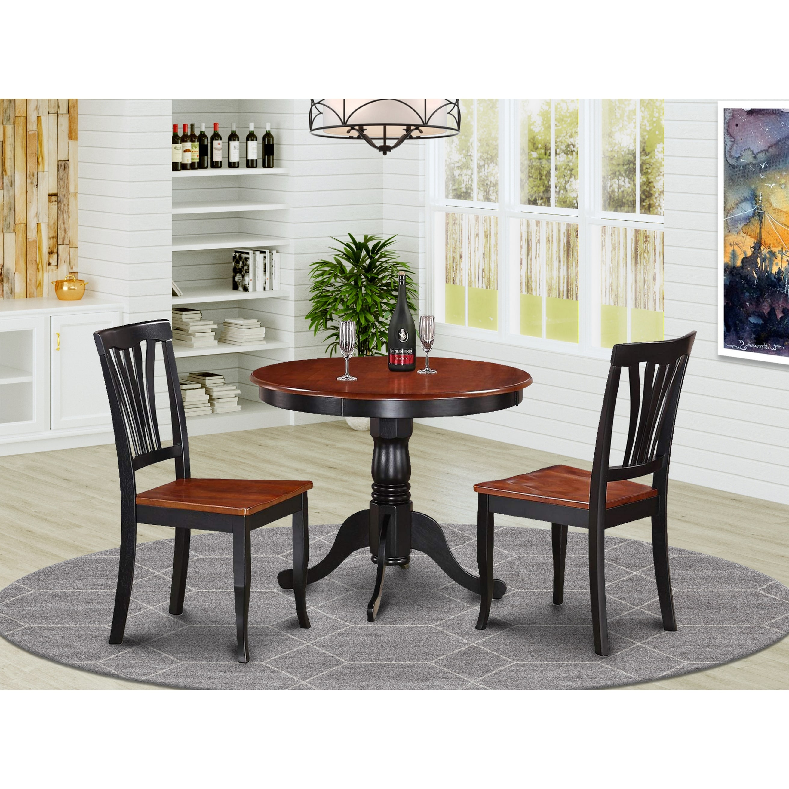 3 Piece Kitchen Nook Dining Set Small Kitchen Table And 2 Kitchen Chairs On Sale Overstock 10200001