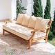 preview thumbnail 5 of 21, Cambridge Casual Chara Teak Outdoor Daybed with Cushion Taupe Cushion