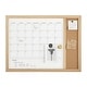 preview thumbnail 22 of 34, Martha Stewart Dry Erase Magnetic Monthly Calendar/Cork Board - Woodgrain Frame